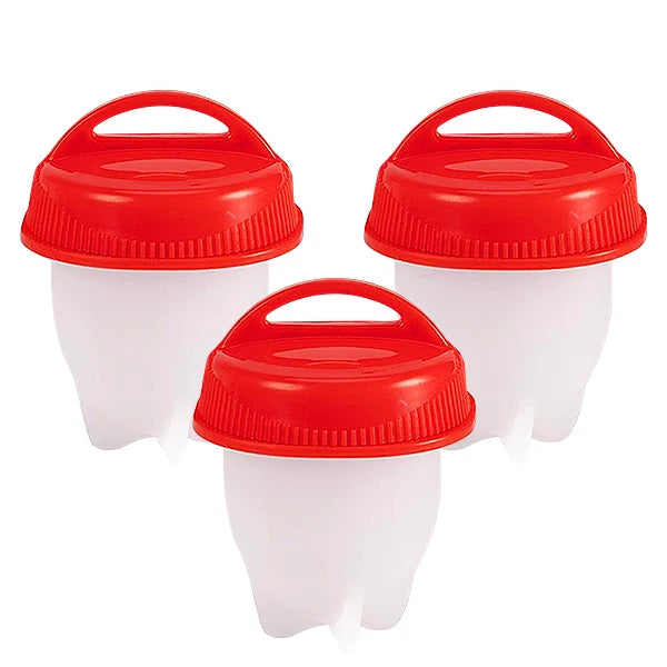 Silicone Egg Boiler Cups (3/6pcs)